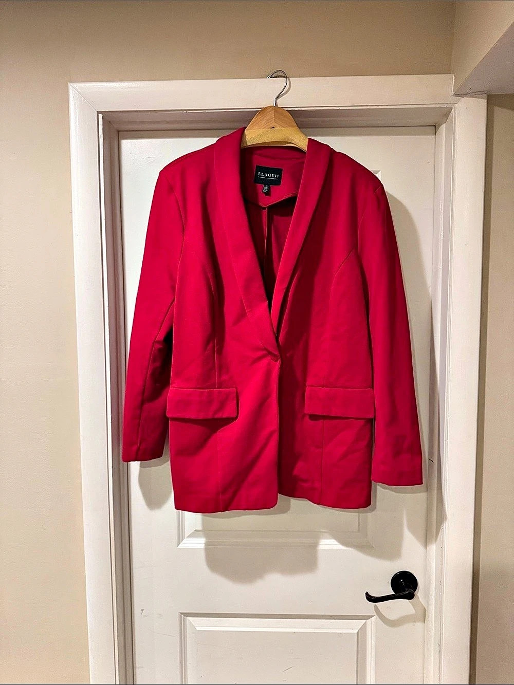 ELOQUII Blazer in Red Size 16 Like New